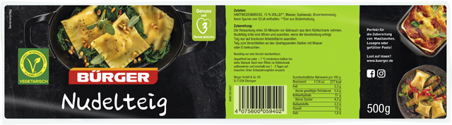 Bürger Nudelteig