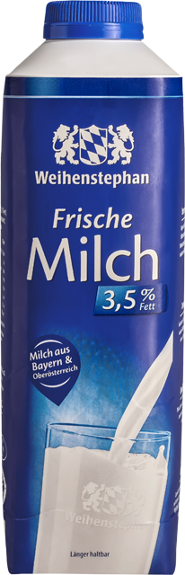 Ab Donnerstag erhältlich: Weihenstephan frische Milch