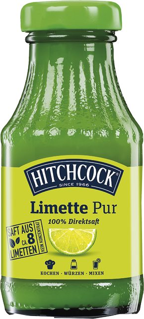 Hitchcock Limette pur oder Zitrone pur