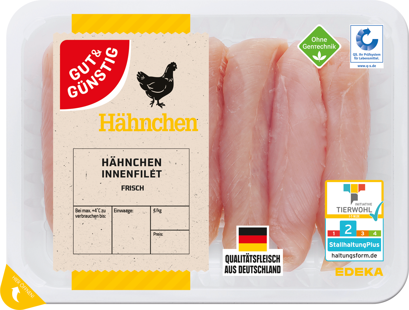 GUT&GÜNSTIG Hähnchen-Innenfilet