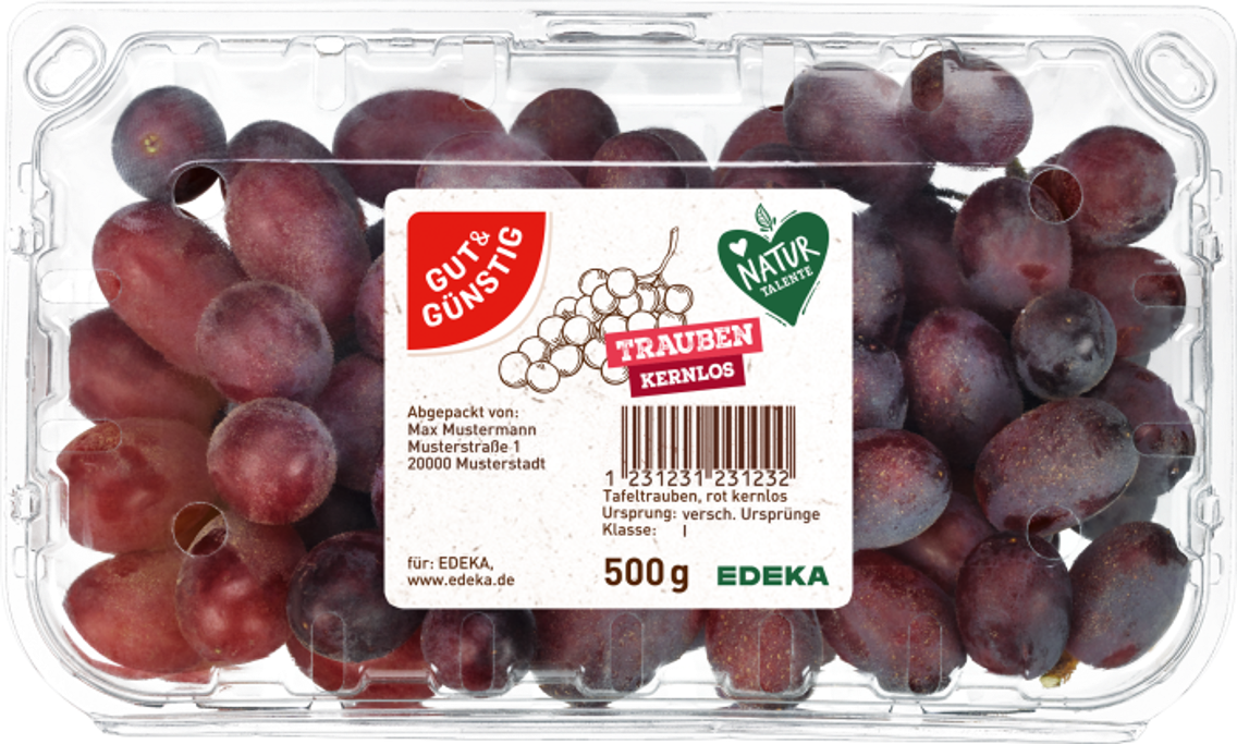 GUT&GÜNSTIG Tafeltrauben rot