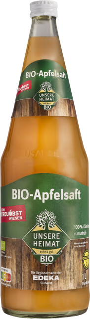 Unsere Heimat – echt & gut Bio Apfelsaft trüb oder klar
