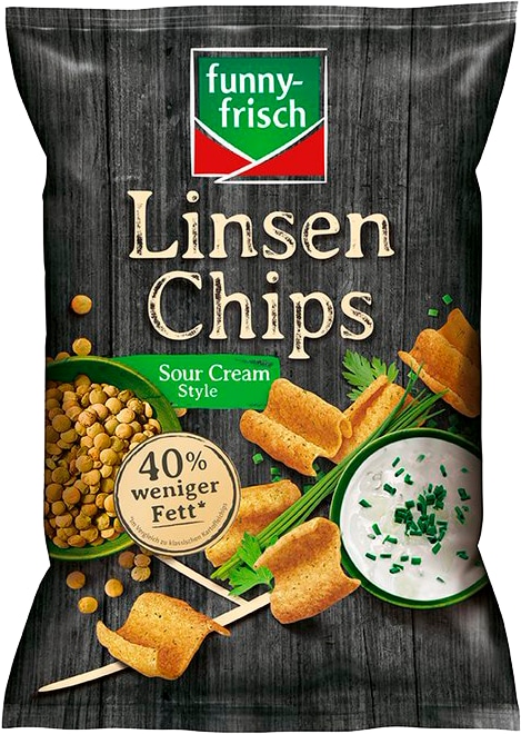 funny-frisch Linsen- oder pop-Chips