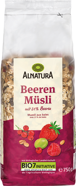 Alnatura Bio-Beeren- oder Crunchy-Müsli