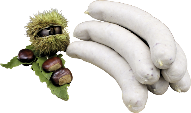 Bratwurst mit Kastanien