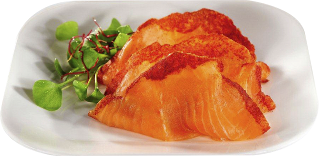 Mild geräucherter Rotholz-Lachs