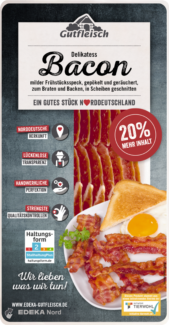 Gutfleisch Delikatess Bacon in Scheiben