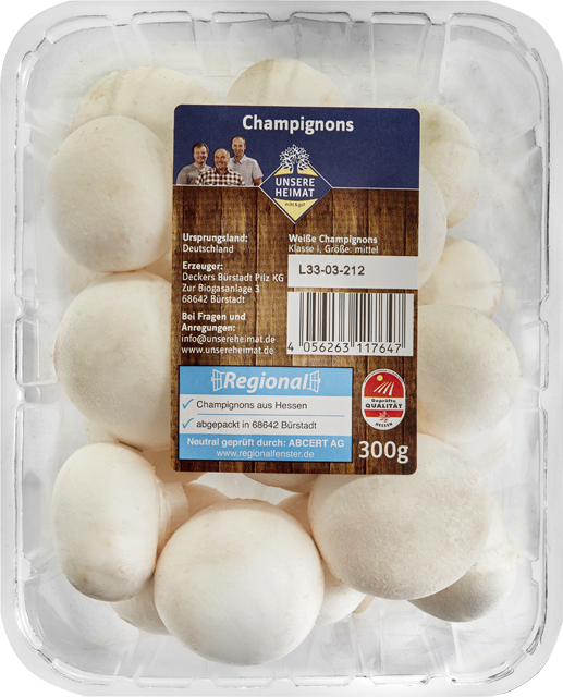 Donnerstag bis Samstag: Unsere Heimat – echt & gut Champignons weiss