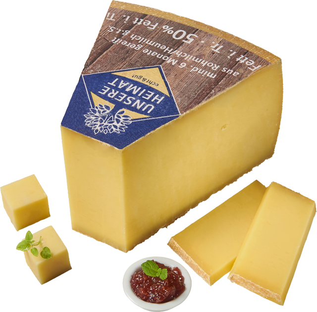Unsere Heimat – echt & gut Allgäuer Bergkäse 