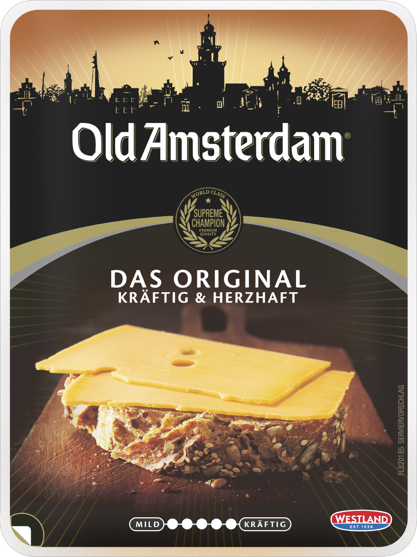 Old Amsterdam Schnittkäse in Scheiben