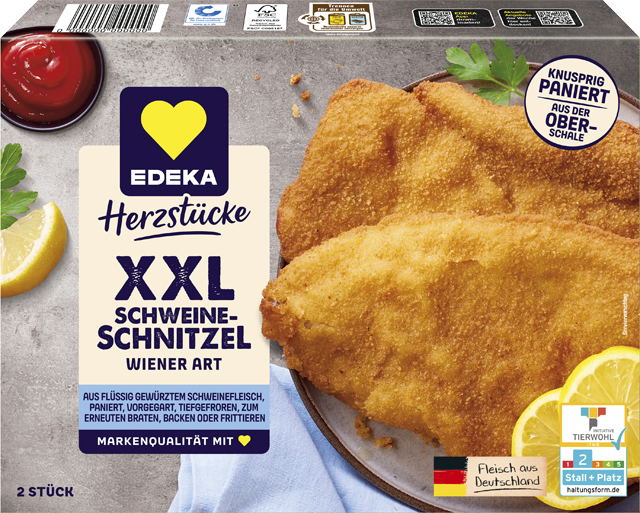 EDEKA Herzstücke XXL Schweineschnitzel Wiener Art 
