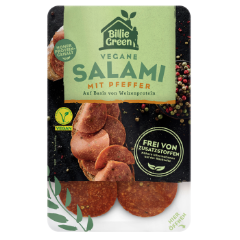 Billie Green Vegane Salami oder veganer Aufschnitt Hähnchen-Style