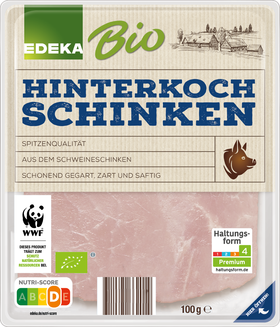 EDEKA Bio Kasseler oder Hinterkochschinken