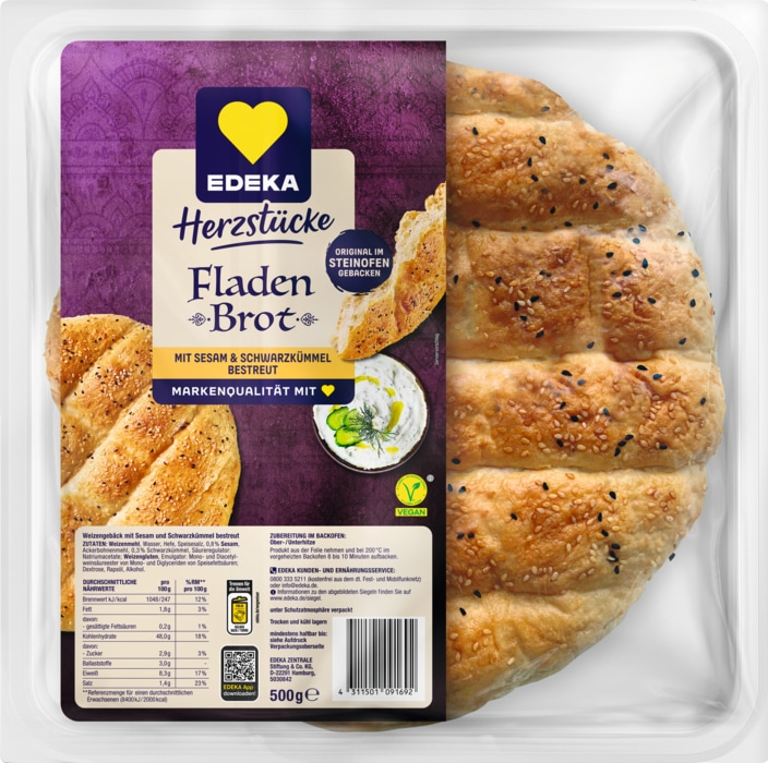 EDEKA Herzstücke Fladenbrot