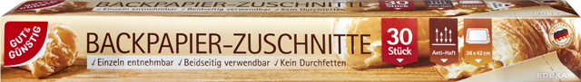 Gut & Günstig Backpapier-Zuschnitte 