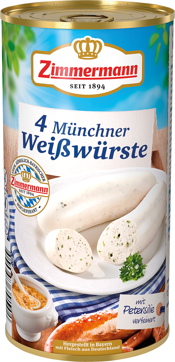 Zimmermann 4 Münchner Weißwürste