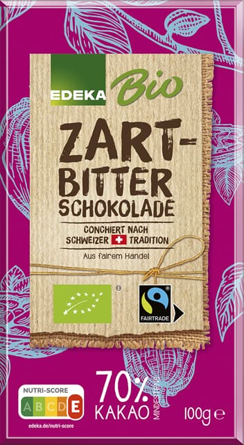 EDEKA Bio Fairtrade Zartbitterschokolade