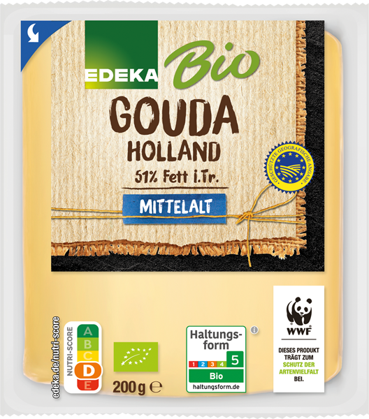 EDEKA Bio Bergkäse oder Gouda mittelalt