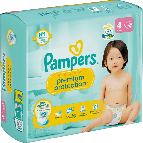 Pampers baby-dry-, Premium-Protection-Windeln oder -Pants