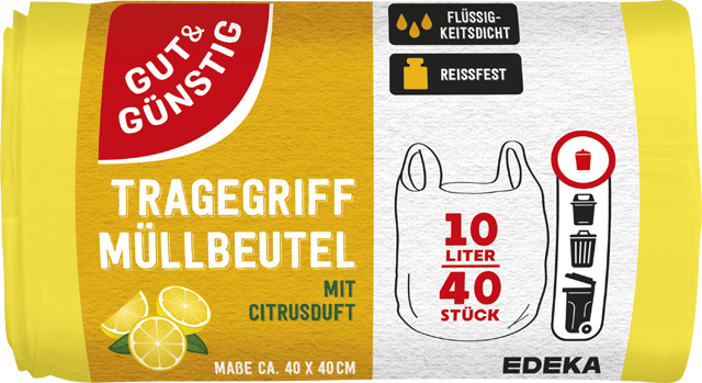 Gut & Günstig Duft-Müllbeutel mit Tragegriff