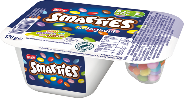 Nestlé Smarties Mix-in-Joghurt
