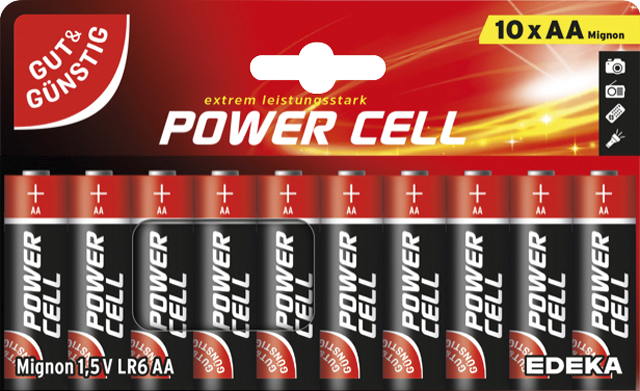 Gut & Günstig Alkaline Batterien Mignon AA (LR6) oder Micro AAA (LR03)