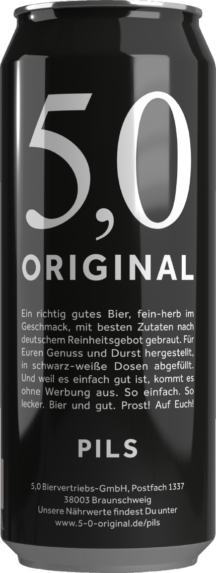 5.0 Original Pils, Export oder Helles