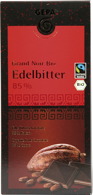 Gepa Bio Schokolade Grand Noir 85% 