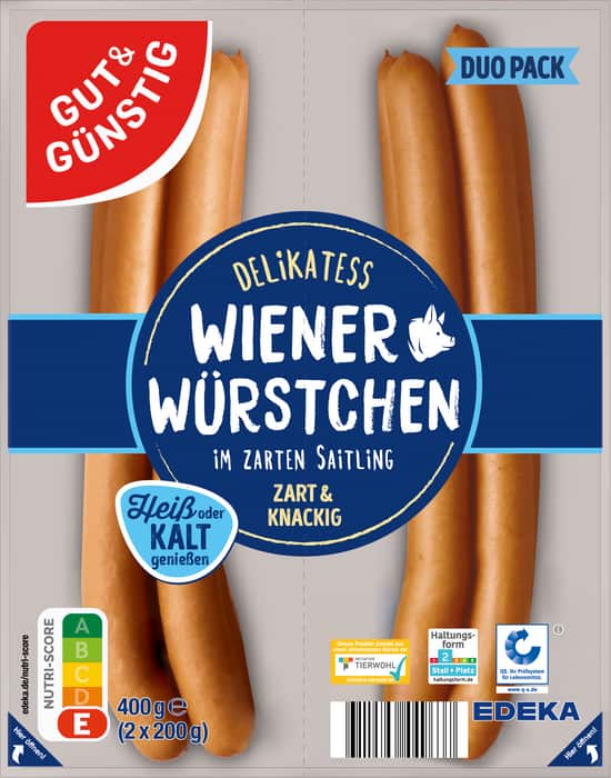 Gut&Günstig Delikatess Wiener Würstchen*