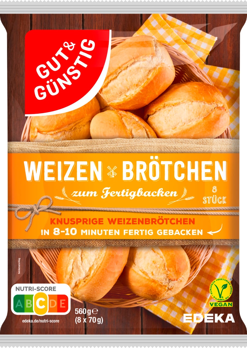 Gut & Günstig Weizen Brötchen
