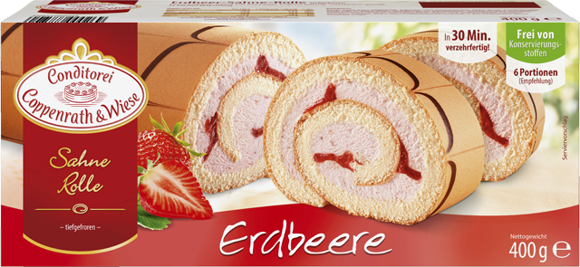 Conditorei Coppenrath & Wiese Erdbeer-Sahne-Rolle