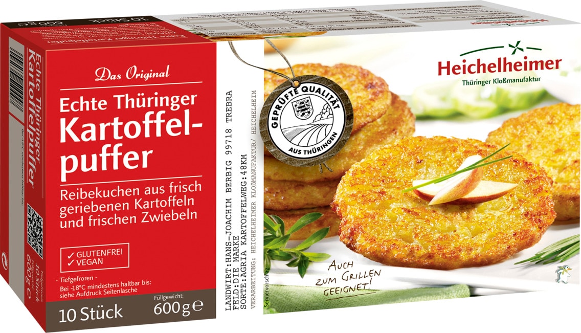 Heichelheimer Das Original Echte Thüringer Kartoffelpuffer