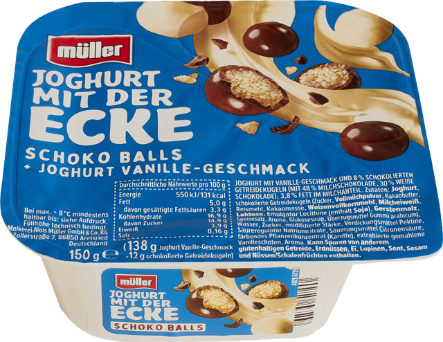 Müller Joghurt mit der Ecke