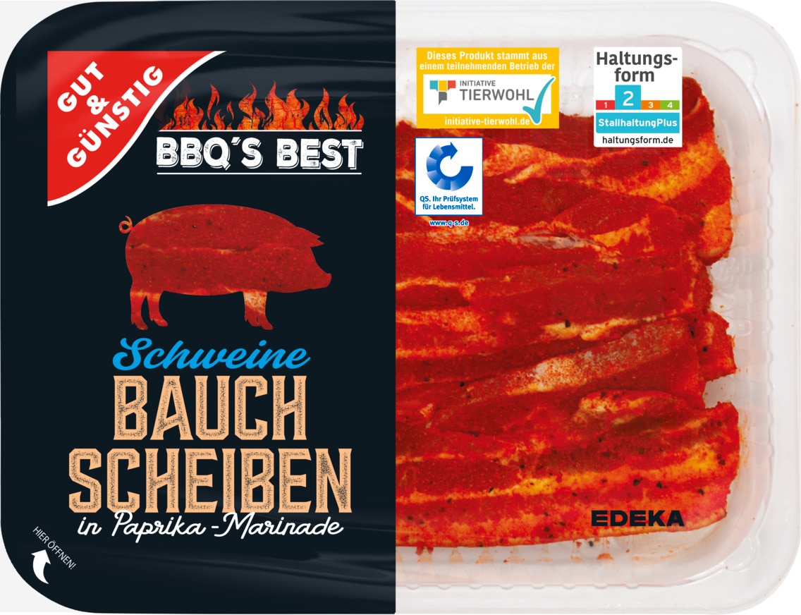 Gut & Günstig BBQ´s Best Schweine Bauch Scheiben