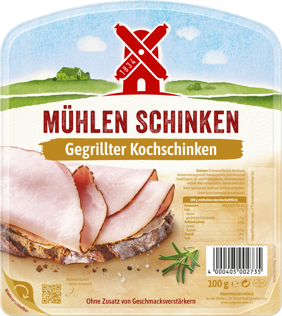 Rügenwalder Mühle Mühlen Schinken gegrillt oder zart