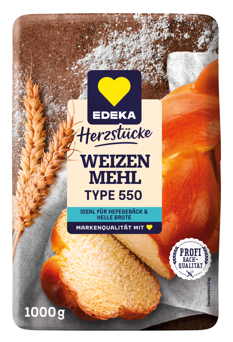 EDEKA Herzstücke Weizenmehl Type 550 oder Roggenmehl Type 1150