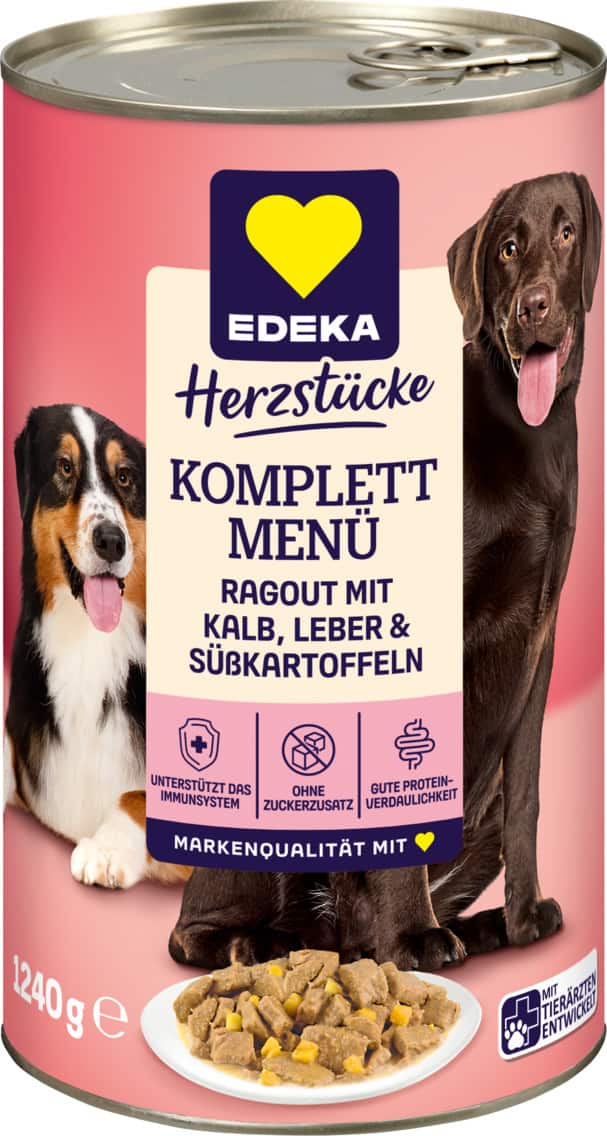EDEKA Herzstücke Komplett Menü für Hunde
