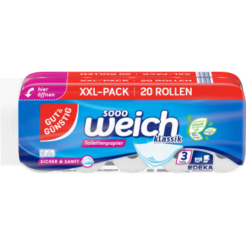 GUT & GÜNSTIG - sooo weich klassik Toilettenpapier