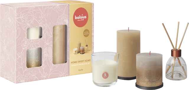 Kerzen Geschenke Set Home Sweet Home 