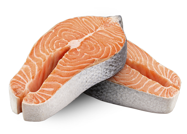 Am Freitag erhältlich: ¹Lachssteaks