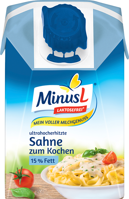 Minus L laktosefreie H-Sahne zum Kochen 