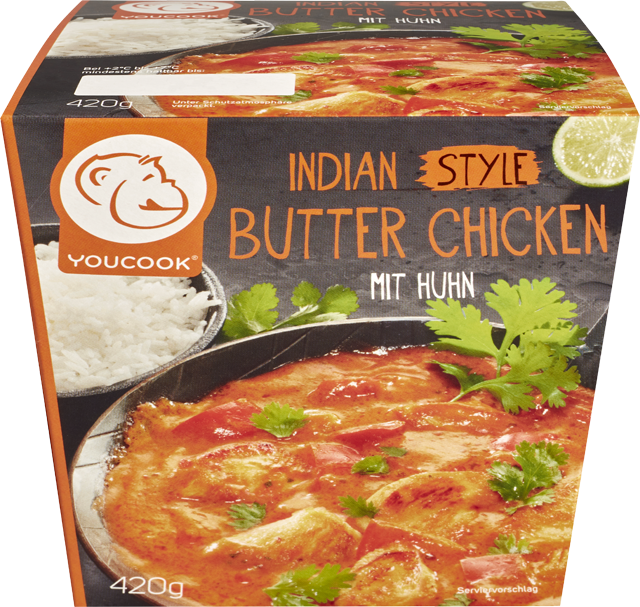 Youcook Fertiggericht Butter Chicken Indian Style 