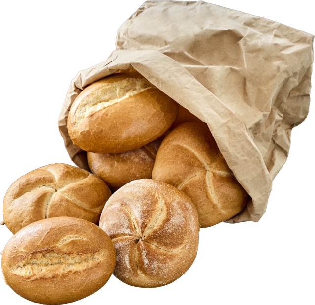 In der Markt-Bäckerei erhältlich: ³Knusperweck, Sternweck