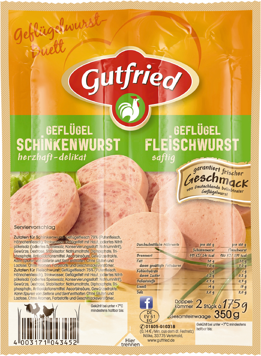 Gutfried Geflügel-Wurst-Duett