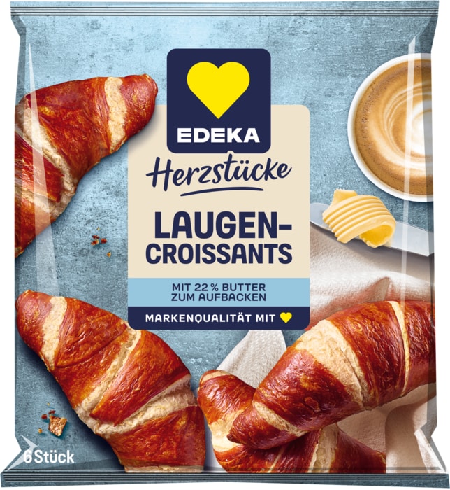 EDEKA Herzstücke Laugen- oder Butter-Croissants