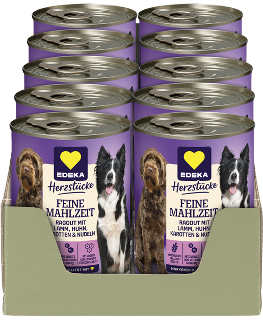 Ab der 6. Dose günstiger: EDEKA Herzstücke Feine Mahlzeit Hundenahrung