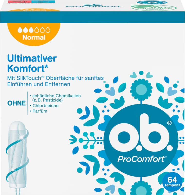 o.b. Tampons oder Periodenslip