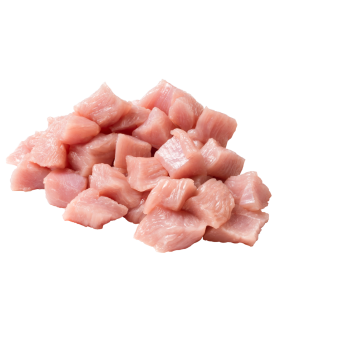 Raclette- oder Fondue-Fleisch von der Pute