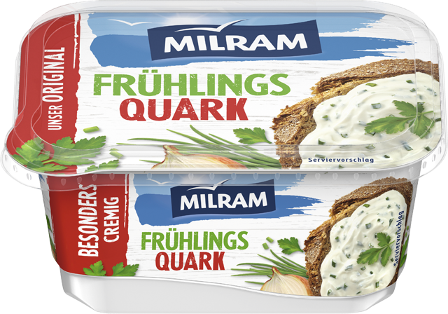 Ab Donnerstag erhältlich: Milram Frühlingsquark