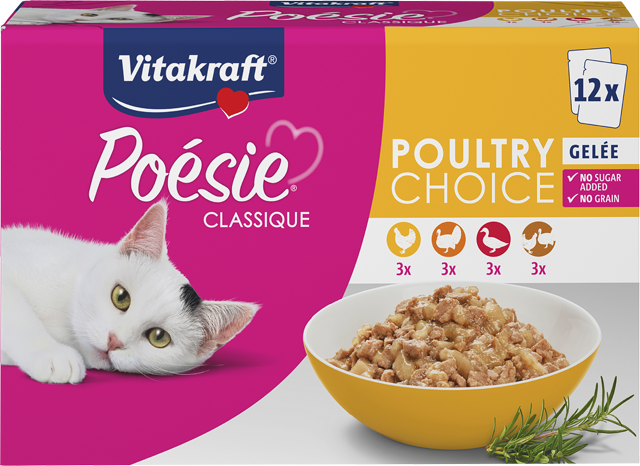 Vitakraft Poésie  Katzennahrung Classique Gelee 